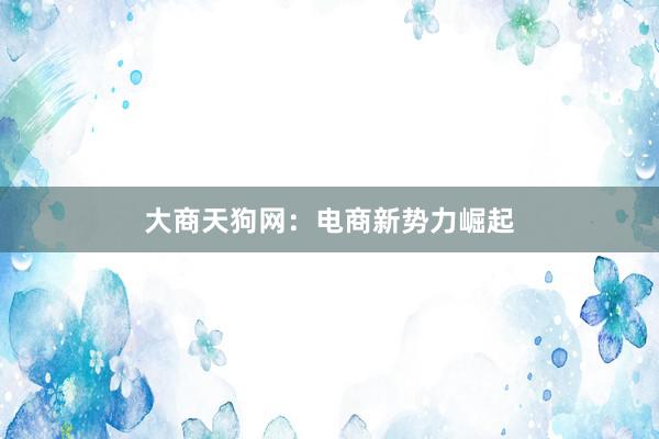 大商天狗网：电商新势力崛起